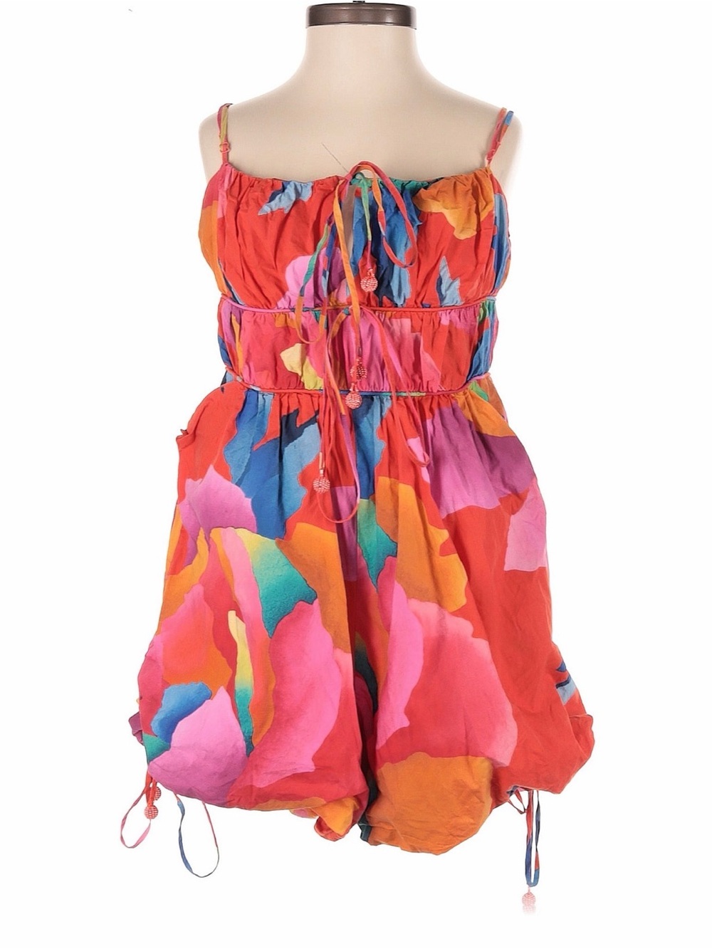 FARM Rio Colorful Floral Romper – Size Medium